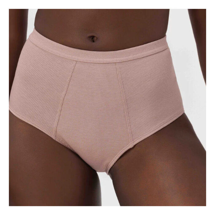 Organic Basics Paquet de 2 Culottes Tailles Hautes Rib Organic Basics Dusty Rose