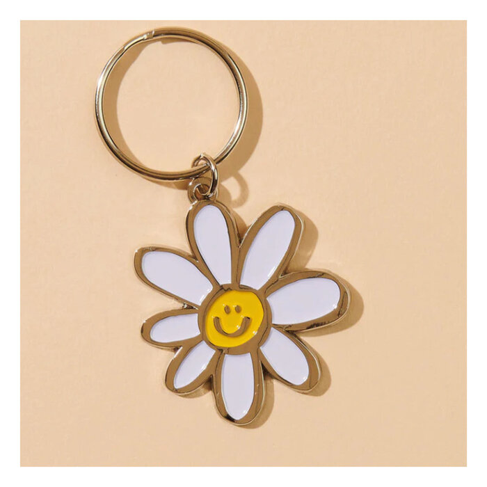 And Here We Are And Here We Are Happy Daisy Keychain