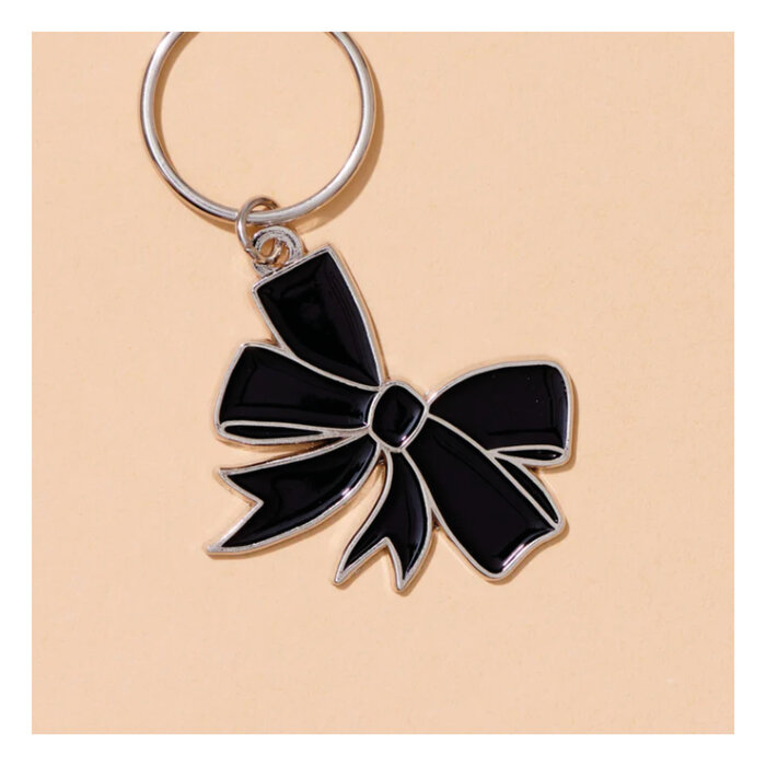 And Here We Are Bow Keychain