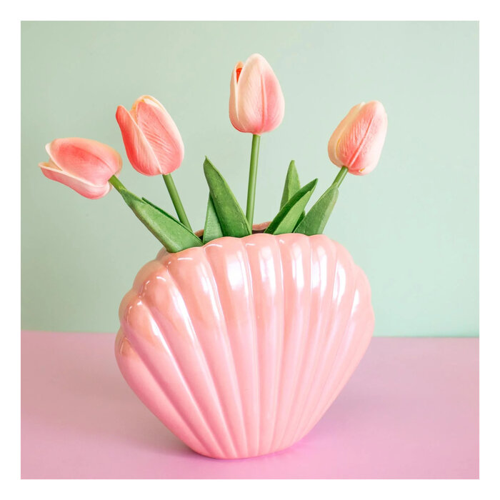 Canna Style Canna Style Iridescent Seachell Vase (2 Colours Available)