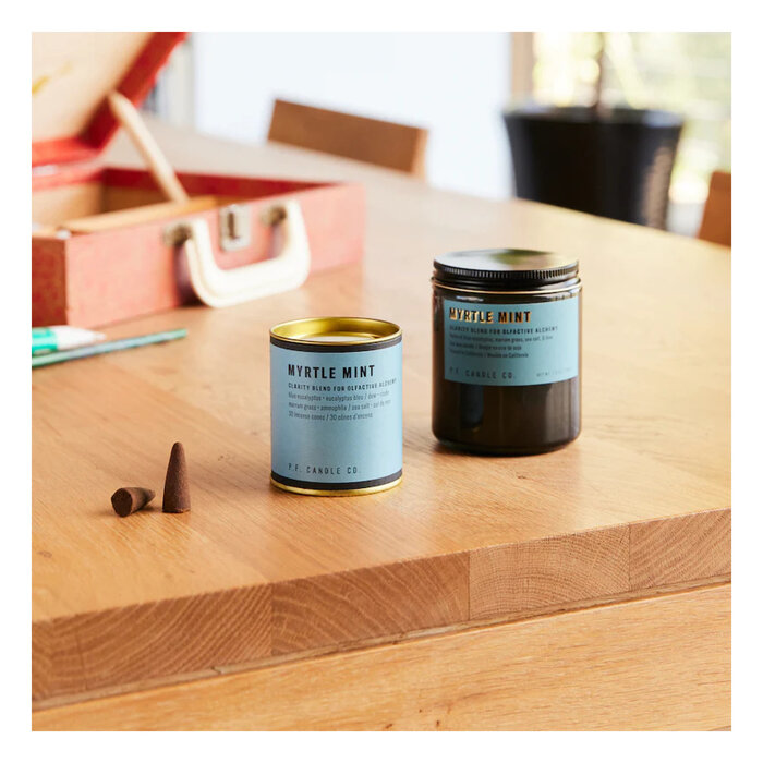 Pf Candle co Alchemy Myrtle Mint Cone Incense