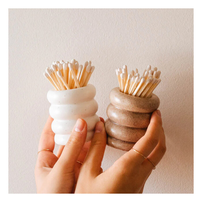 Mimi & August Ceramic Match Container (2 Options Available)