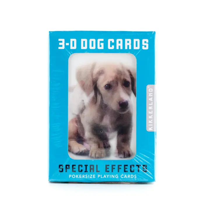 Kikkerland Dogs 3D Playing Cards