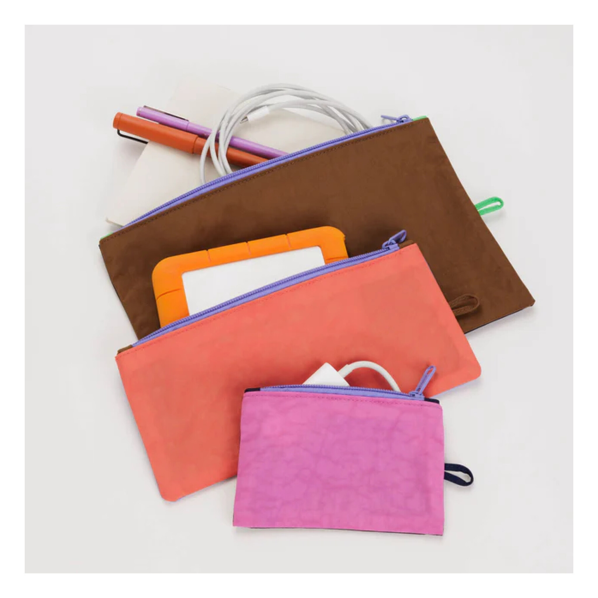 Baggu leather outlet pouch