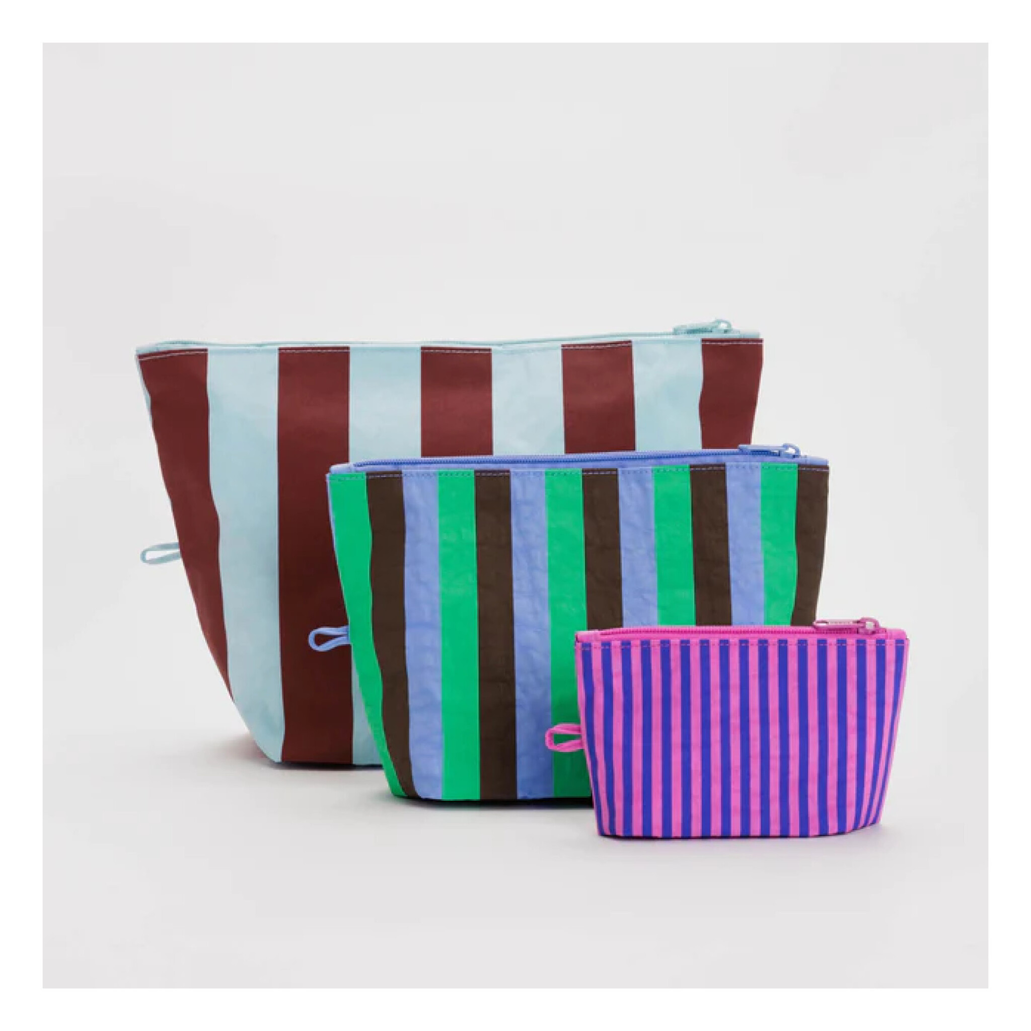 Baggu Vacation Stripe Mix Go Pouch Ex Voto