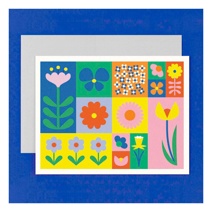 My Darlin' Flower Block Greeting Card