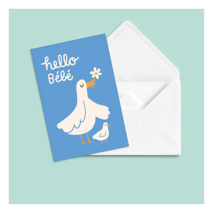 Anne-Julie Dudemaine Hello Baby Greeting Card