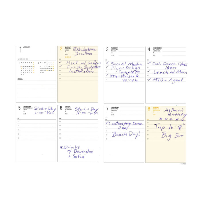 Hightide Iris Weekly Planner B6 2024  FINAL SALE