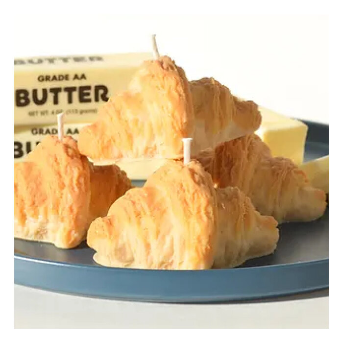 Glow Worm Goods Croissant Candle