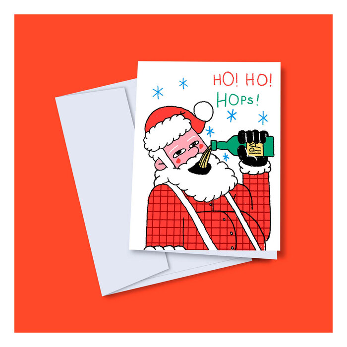 TOUTE TOUTE IPA Santa Claus Greeting Card