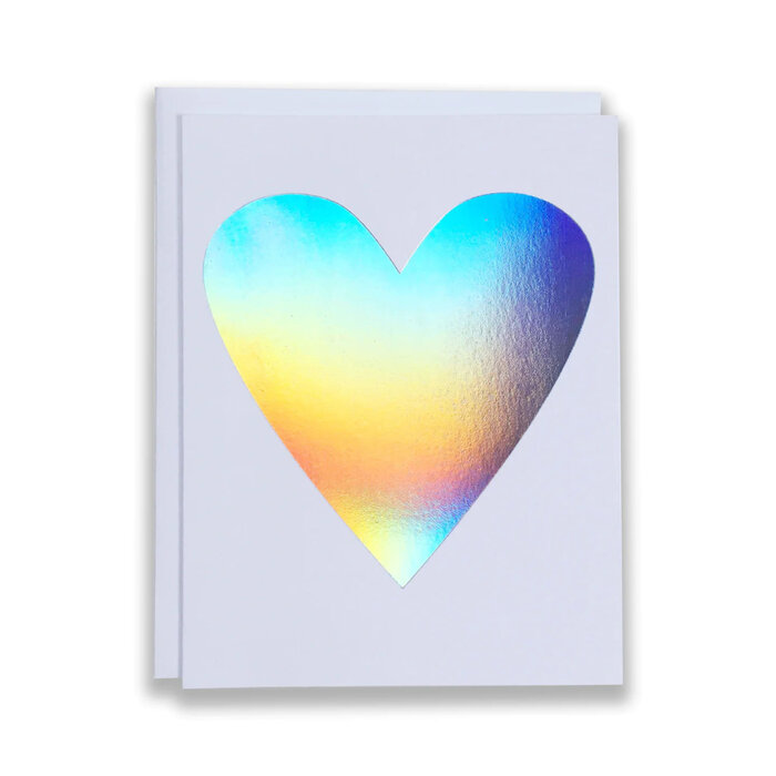 Banquet Atelier Banquet Atelier Hologram Heart Greeting Card