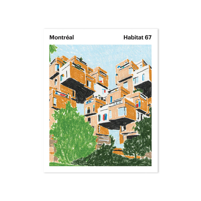 Jeraume x Paperole Habitat 67 Postcard