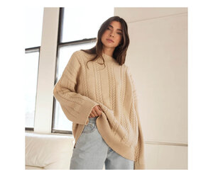 Oatmeal Pull On Poncho