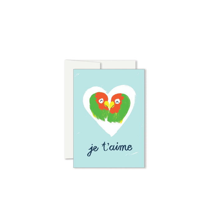 Paperole Paperole Mini Lovebirds Gretting Card