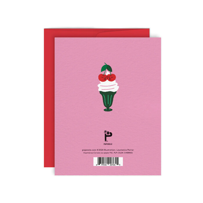 Paperole Cherries Greeting Card