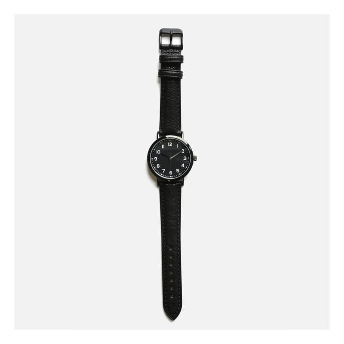Curated Basics Montre Classique Noire Curated Basics