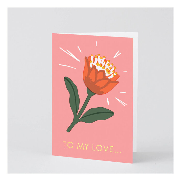WRAP To my Love Greeting Card