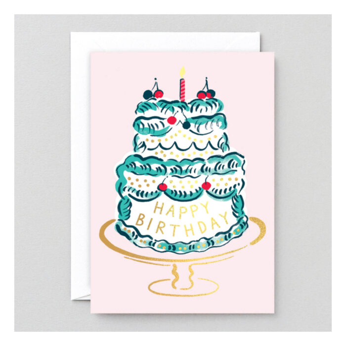 WRAP HB Cake and Candle Greeting Birthday Card