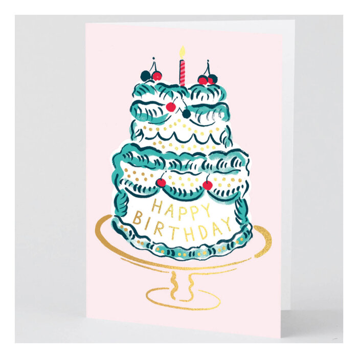 WRAP HB Cake and Candle Greeting Birthday Card