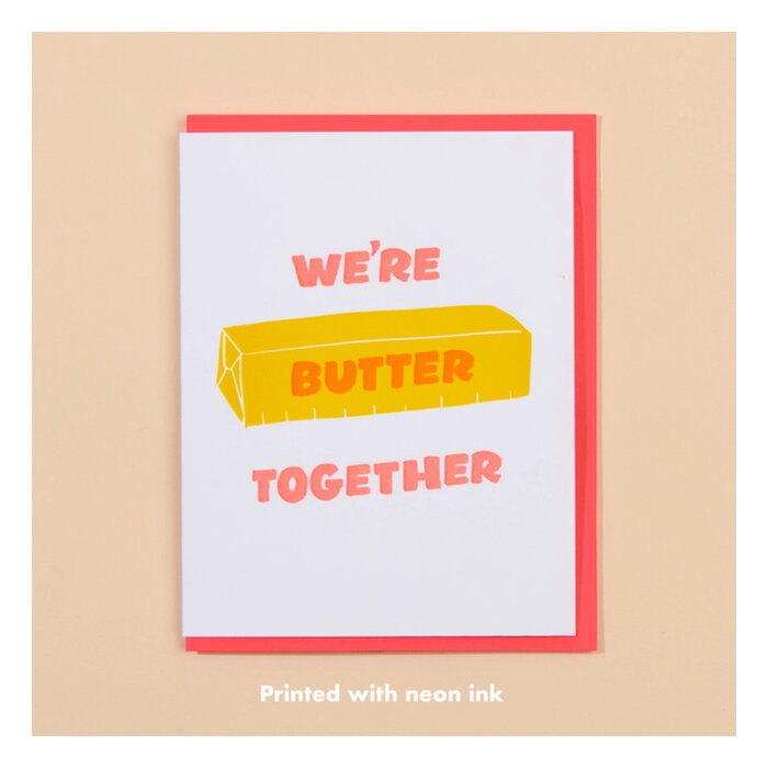 And Here We Are AHWA Butter Together Card