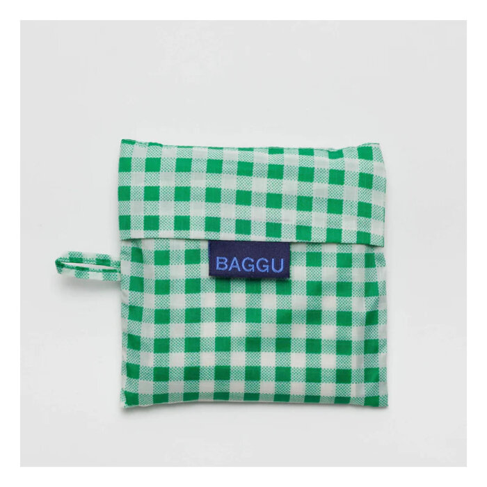 Sac Réutilisable Standard Baggu Green Gingham