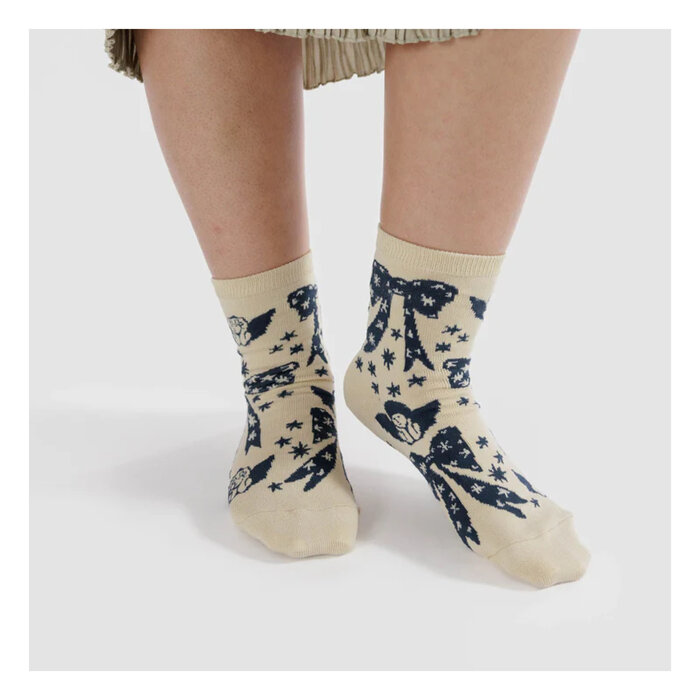Baggu SP24 Patterned Crew Socks (3 Options Available)