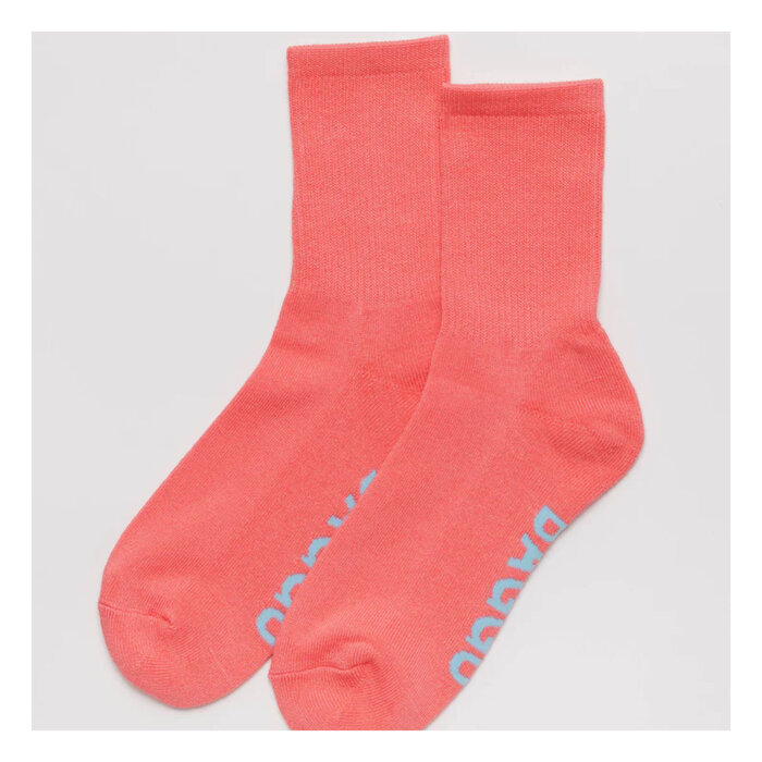 Chaussettes Ribbed Baggu Watermelon Pink