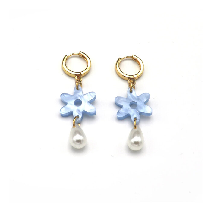 Dconstruct Dconstruct Pearl & Flower Earrings (2 Options Available)