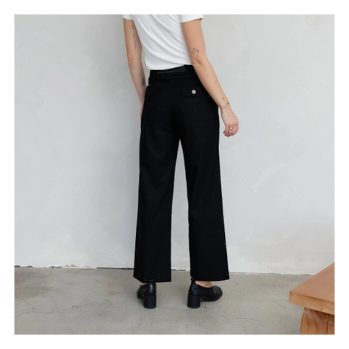 Mod Ref Black Margaret Linen Pants