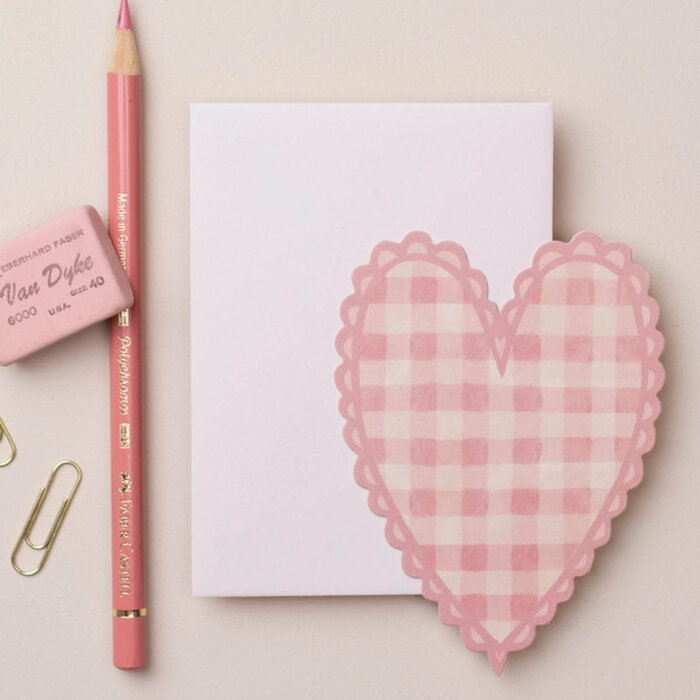 Wanderlust Paper co Wanderlust Paper co Mini Pink Heart Card