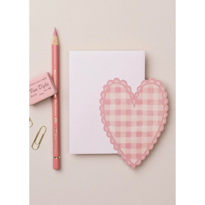 Carte Mini Coeur Rose Wanderlust Paper co