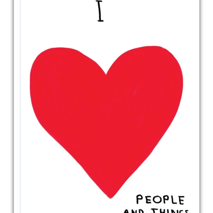 David Shrigley Carnet A5 I Love People and Things D. Shrigley