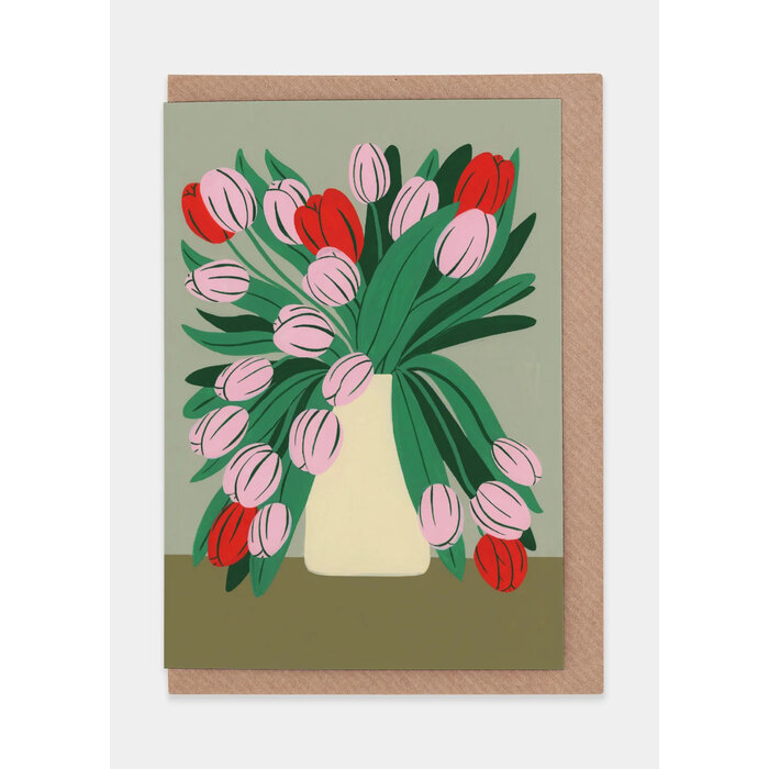 Carte de Souhaits Pink Tulips Evermade