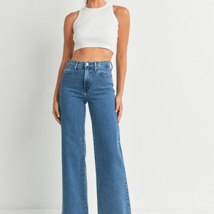 Just Black Denim JBD Blue Palazzo Jeans