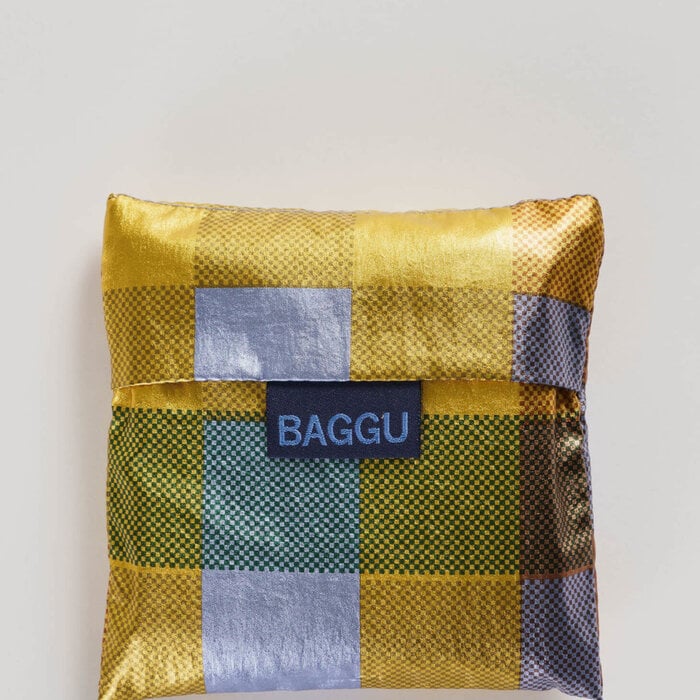 Baggu Sacs Réutilisables Baggu Metallic Madras Standard Reusable Bag