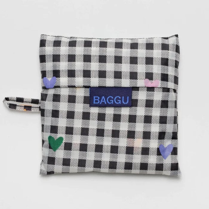 Baggu Sacs Réutilisables Baggu Gingham Hearts Standard Reusable Bag