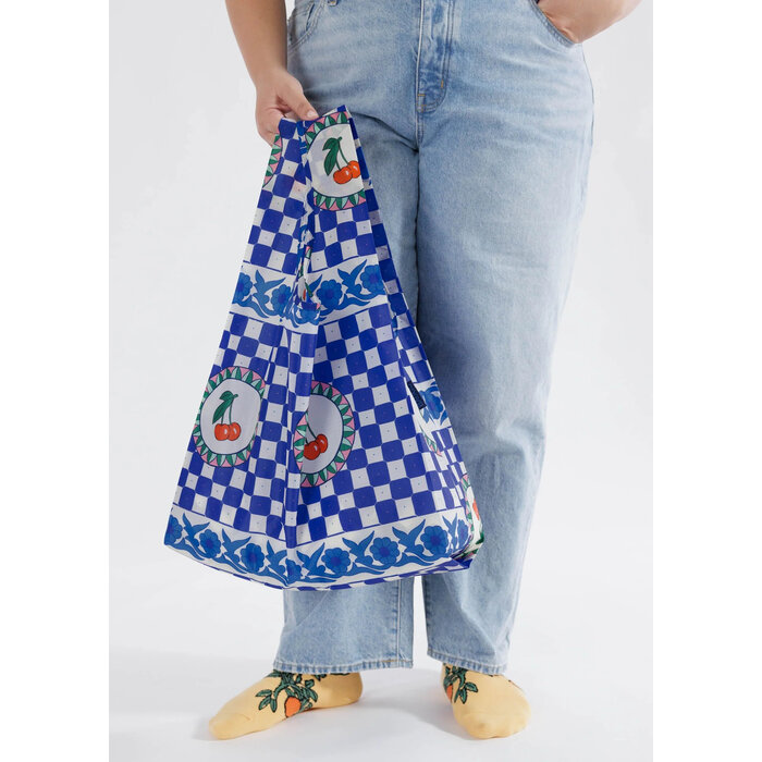 Baggu Cherry Tiles Standard Reusable Bag