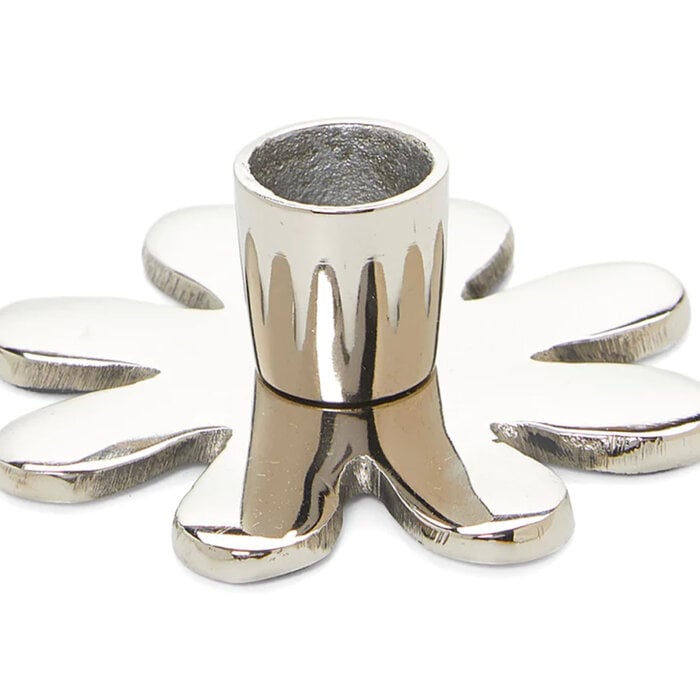 Vibhsa Silver Flower Candle Holder