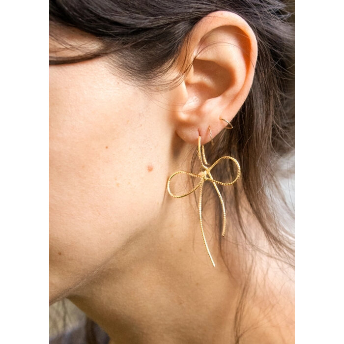 Peter & June Put a Bow on it 18k Gold Earrings