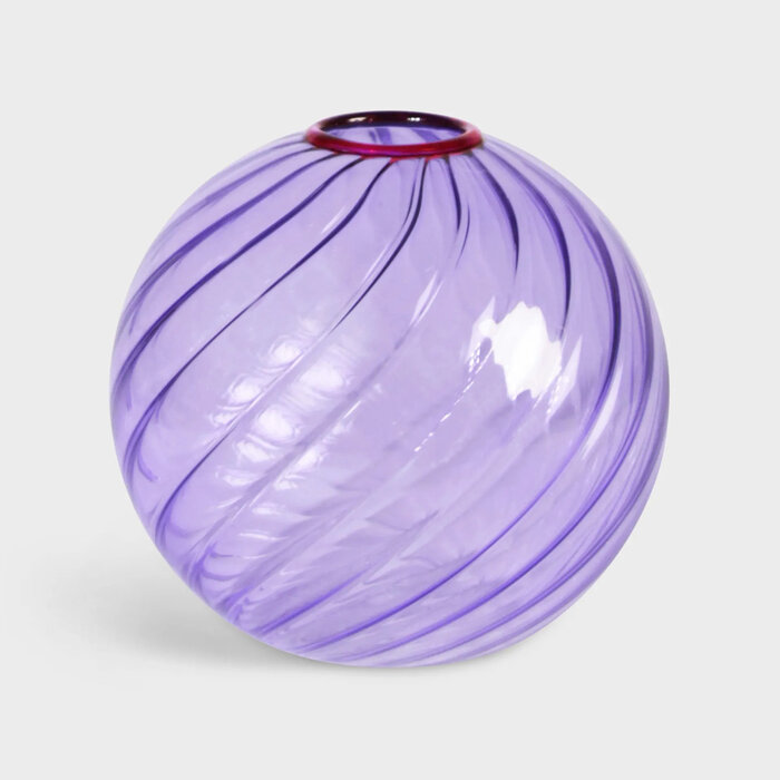 &klevering &k Purple Spiral Vase
