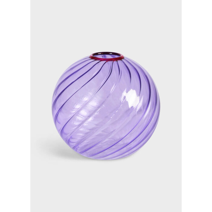 &k Purple Spiral Vase