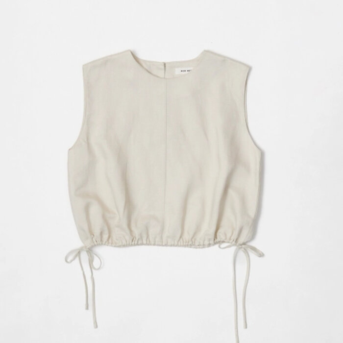 Mod Ref Mod Ref Agnes Natural Linen Short Tank Top