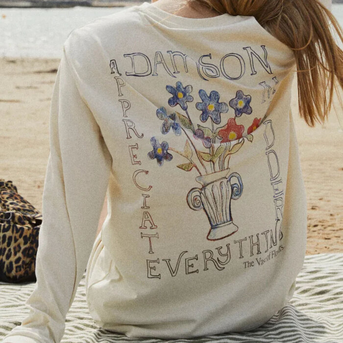 Damson Madder T-shirt Manches Longues Flower Vase Damson Madder SOLDE - Vente Finale