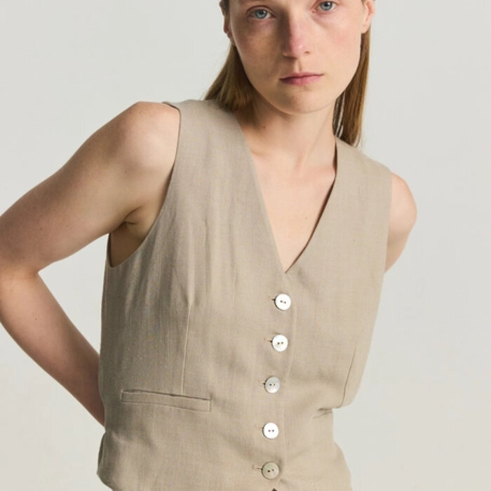 Mod Ref Gilet Eva Mod Ref Beige