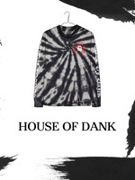 House of Dank H.O.D. x Tie High White Straight Up Long Sleeve Tee