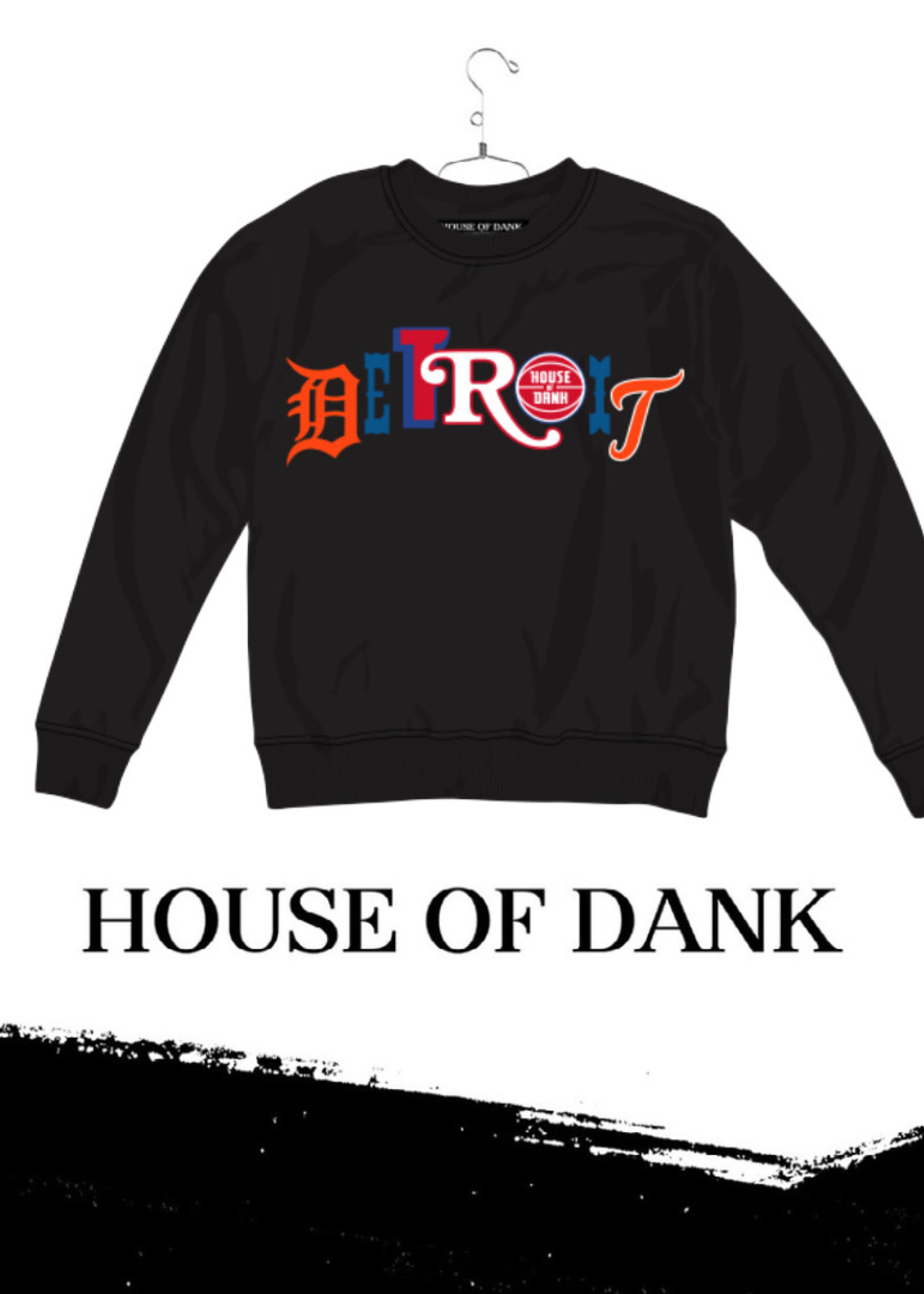 House of Dank H.O.D. x Hometown Black Crew Sweater