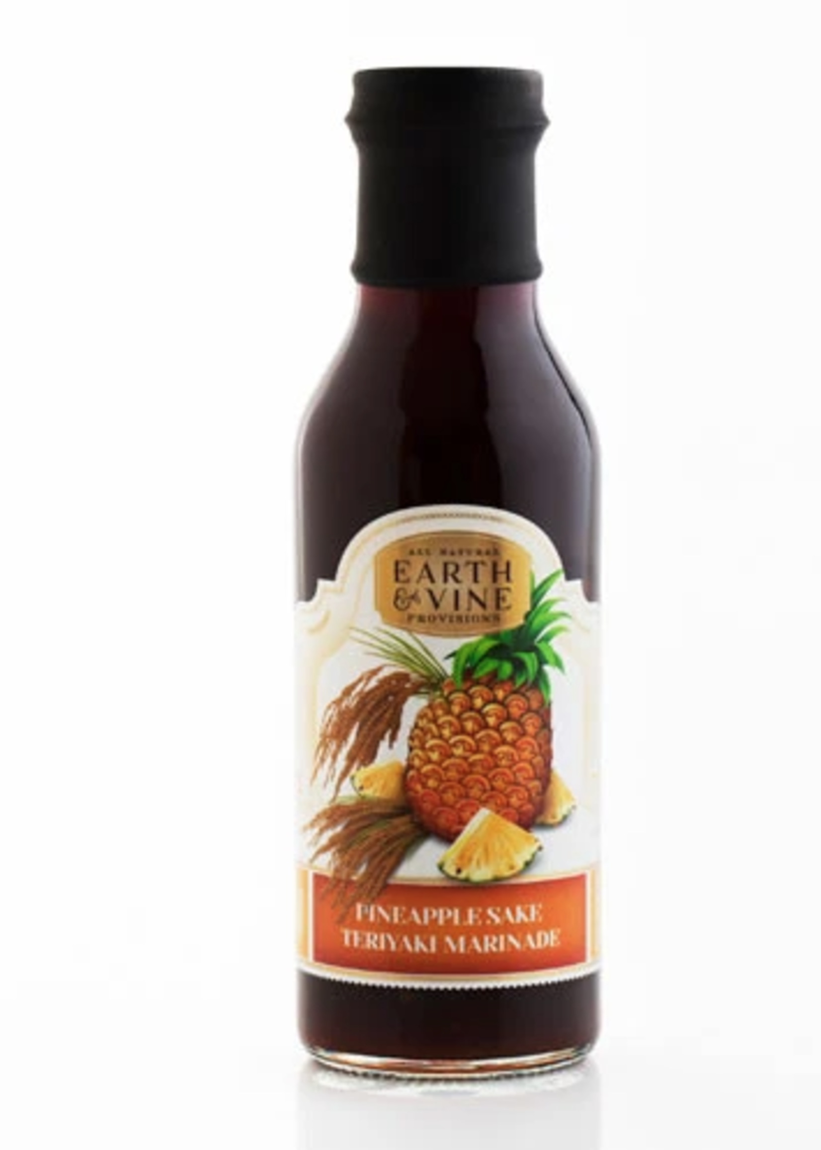 Earth & Vine Provisions, Inc. 12 OZ. PINEAPPLE SAKE TERIYAKI MARINADE