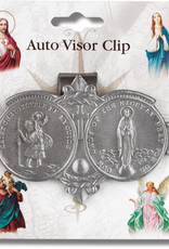 WJ Hirten Auto Visor Clip - St. Christopher, Our Lady of the Highway