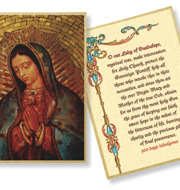 WJ Hirten Our Lady of Guadalupe Gold Foil Mosaic Plaque 4x6" (icon)