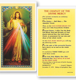 WJ Hirten The Chaplet of the Divine Mercy Holy Cards (25/pk)